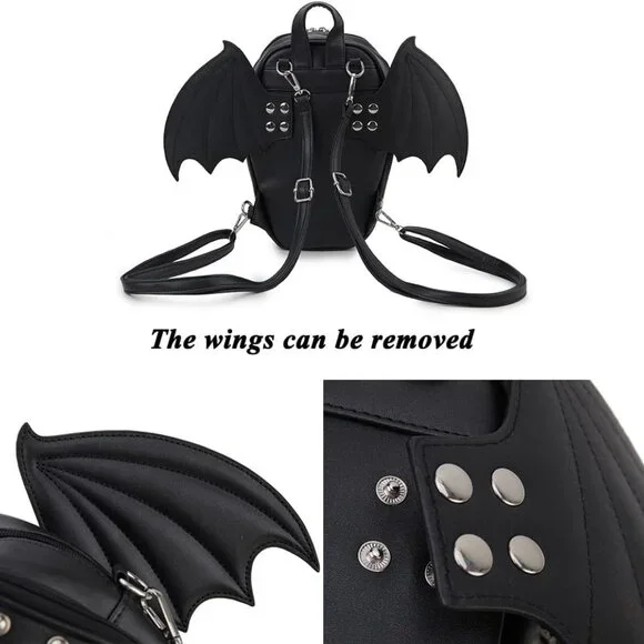 Gothic Coffin Shape Fashion Purses and Handbags for Women Halloween Shoulder Bag